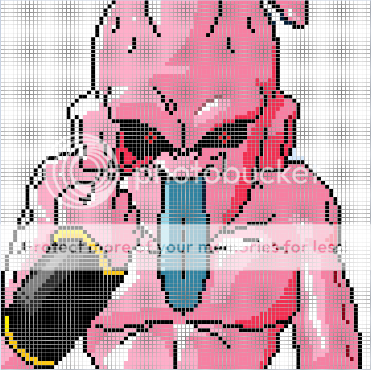 Easy Dragon Ball Z Pixel Art Grid - Pixel Art Grid Gallery